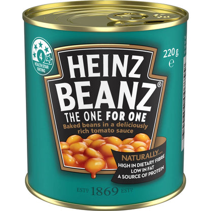 Heinz Beanz Canned Baked Beans In Tomato Sauce Breakfast 220g