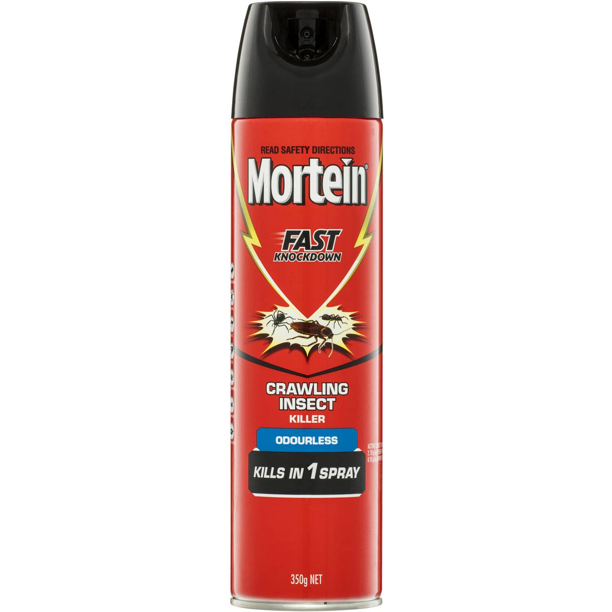 Mortein Fast Knockdown Odourless Crawling Insect Spray 350g