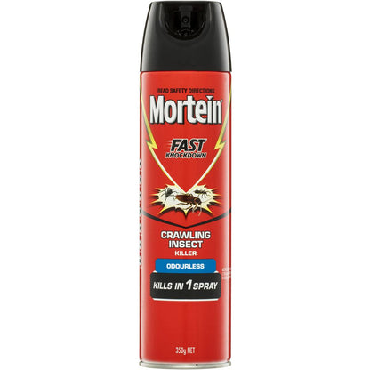 Mortein Fast Knockdown Odourless Crawling Insect Spray 350g