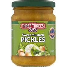 Three Threes Sweet Mustard Pickles 250g