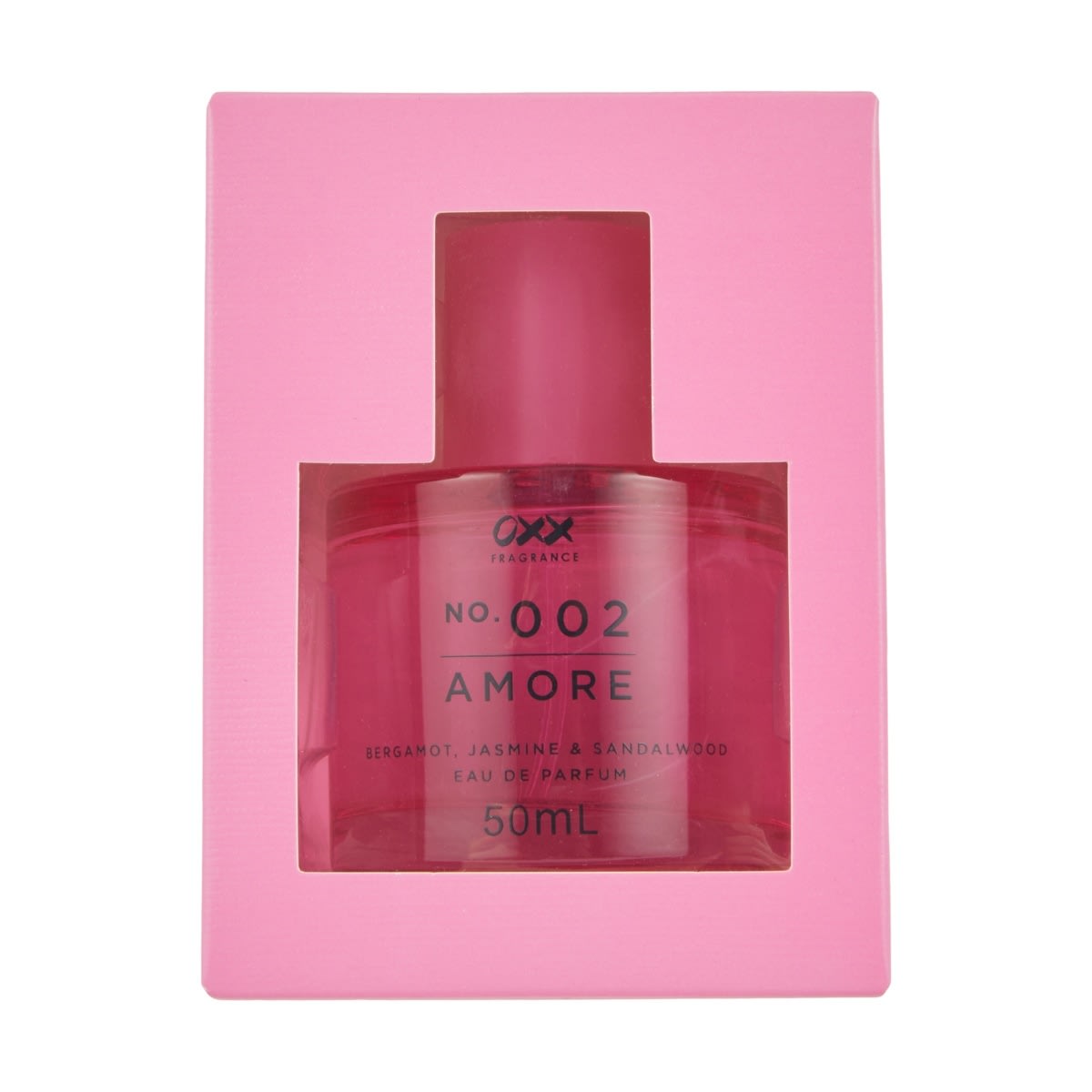 OXX Fragrance No. 002 Amore Eau De Parfum - Bergamot, Jasmine and Sandalwood