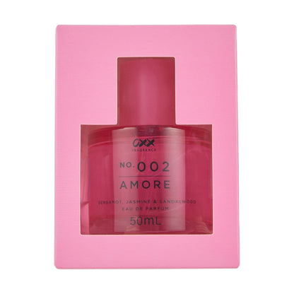 OXX Fragrance No. 002 Amore Eau De Parfum - Bergamot, Jasmine and Sandalwood