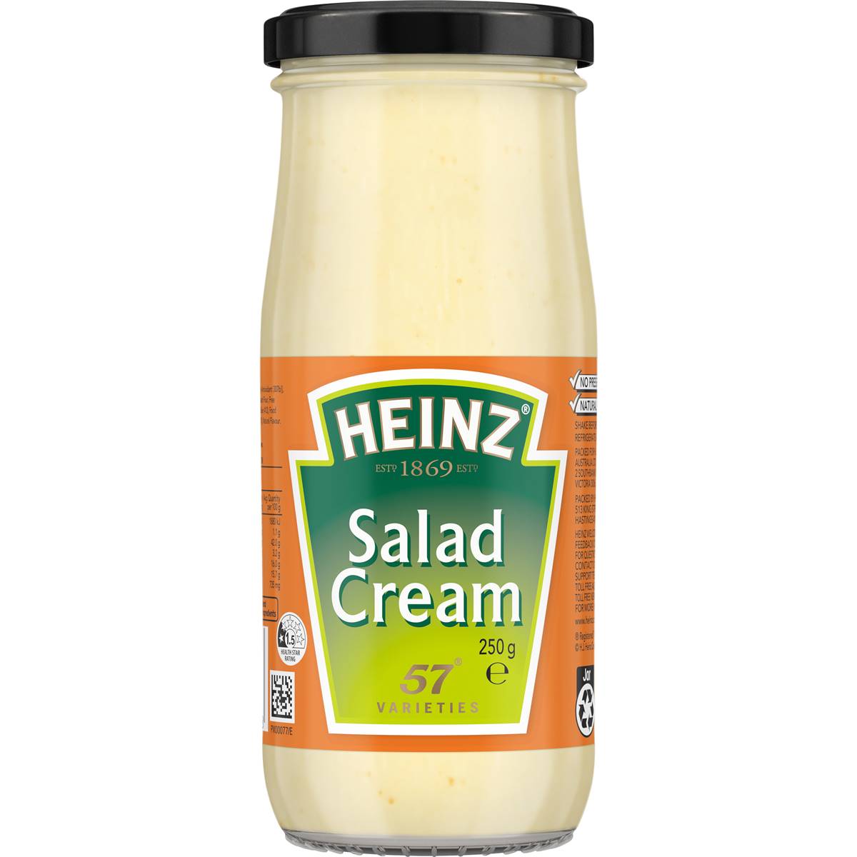Heinz Salad Cream With Natural Flavours & No Preservatives 250g