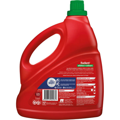 Radiant Whites Or Colours Laundry Liquid Detergent Washing 4l
