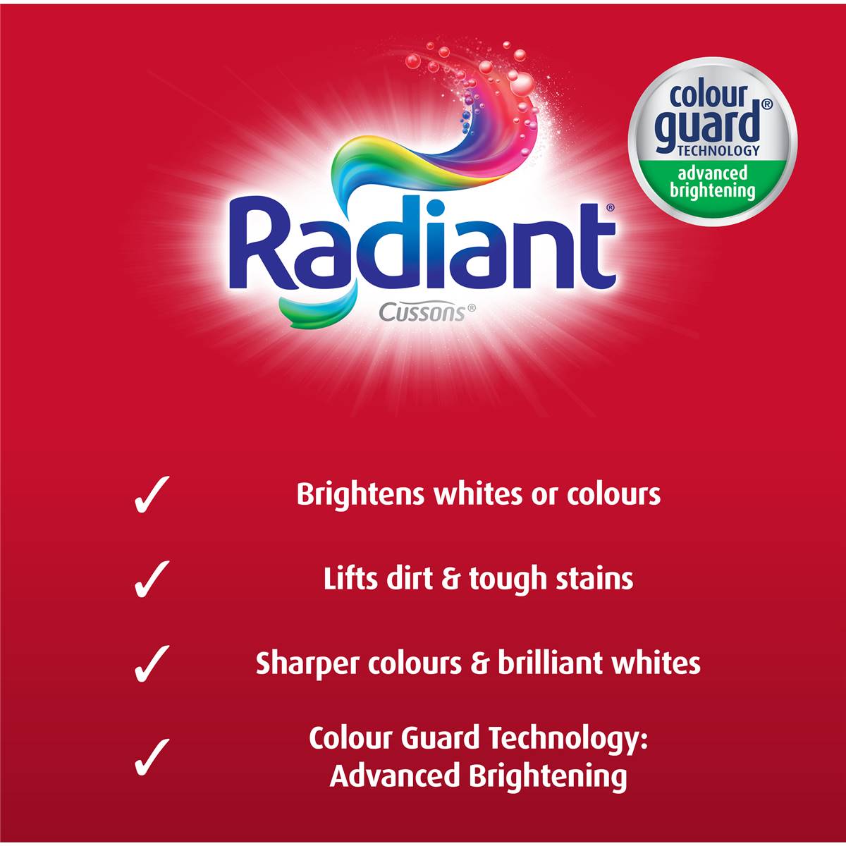 Radiant Whites Or Colours Laundry Liquid Detergent Washing 4l