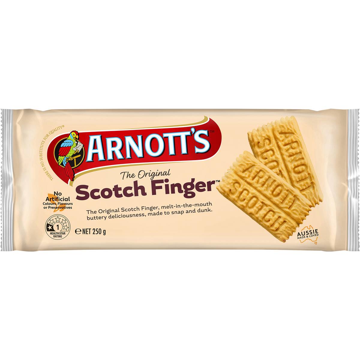 Arnotts Scotch Finger Plain Biscuits 250g