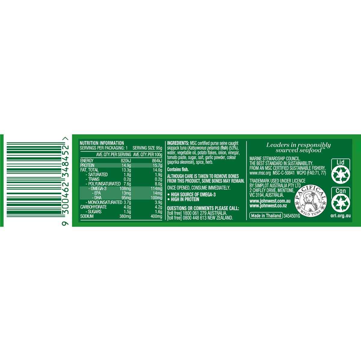 John West Tuna Spread 95g