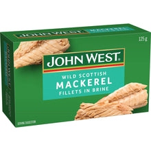 John West Wild Scottish Mackerel Fillets In Brine 125g