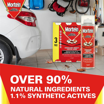 Mortein Kill & Protect Diy Crawling Insect Control Bomb 3 Pack