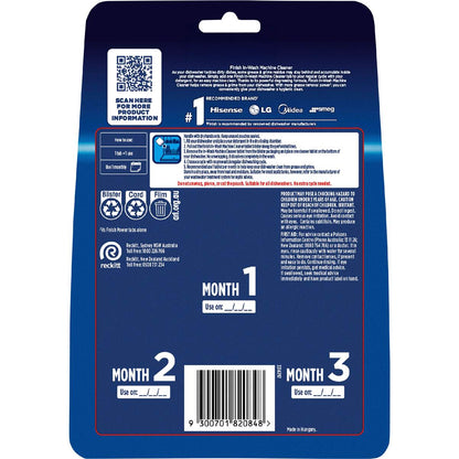 Finish Dishwasher Cleaner Tabs 3 Pack