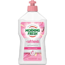 Morning Fresh Soft Hands Dishwashing Liquid Vanilla & Rose 350mL