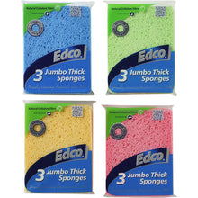 Edco Jumbo Thick Sponges 3 Pack