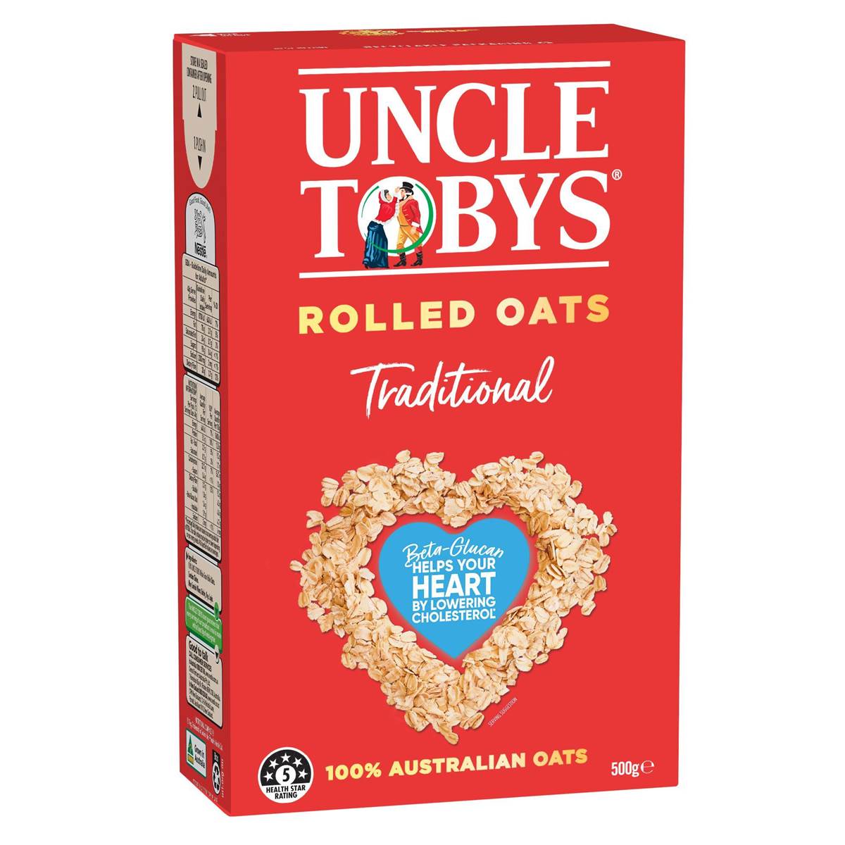 Uncle Tobys Oats Traditional Rolled Oats Porridge 500g