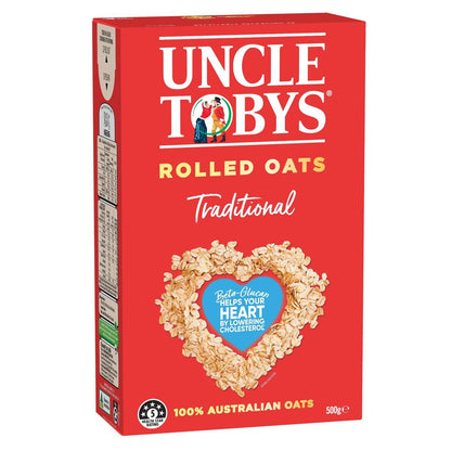 Uncle Tobys Oats Traditional Rolled Oats Porridge 500g