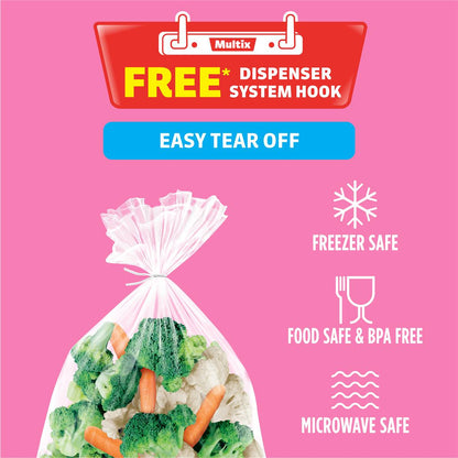 Multix Easy Tear Off Freezer Bags Small 120 pack