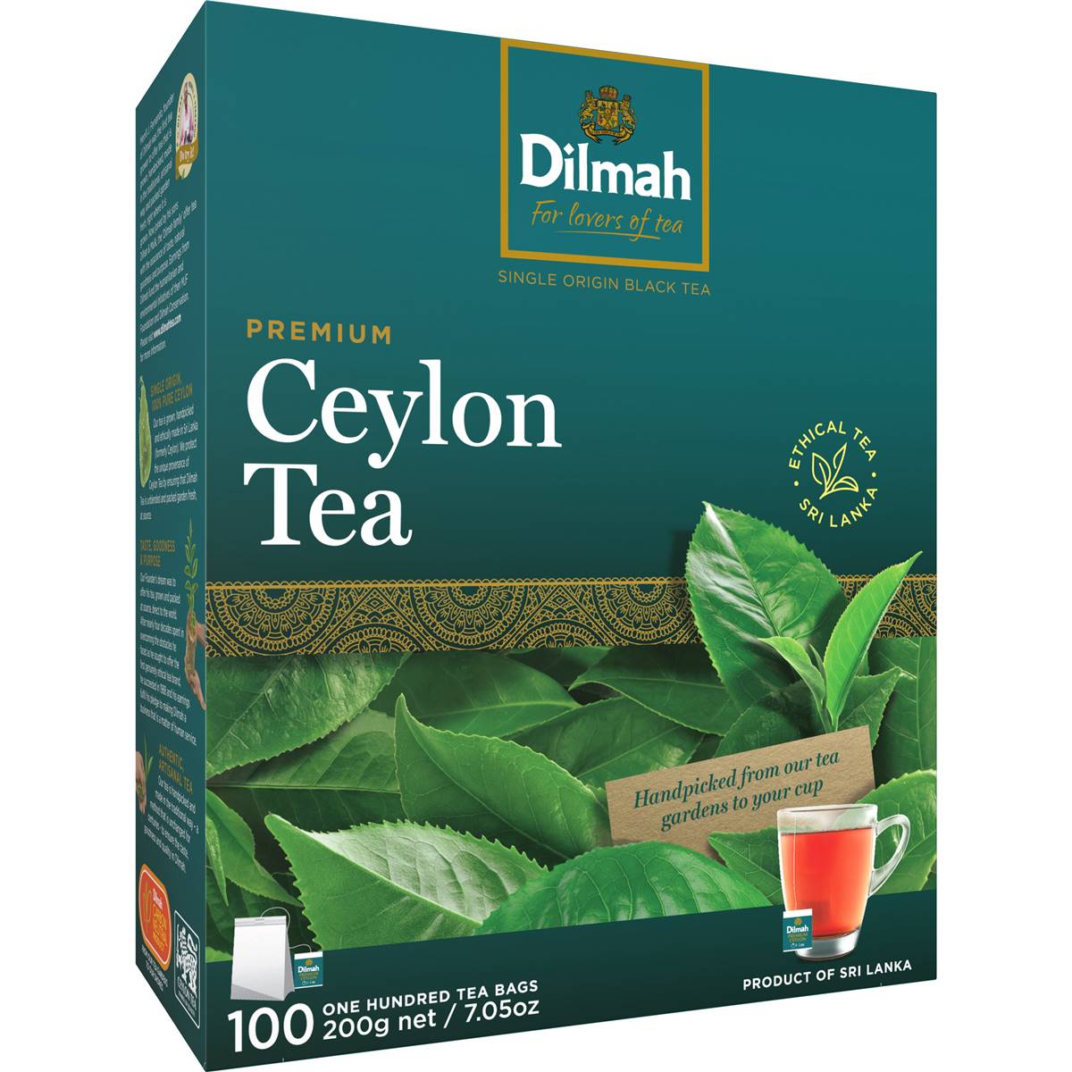Dilmah Premium Quality Tea Bags 100 Pack