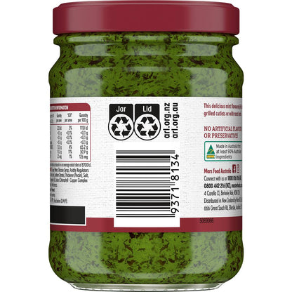 MasterFoods Mint Jelly Sauce 290g