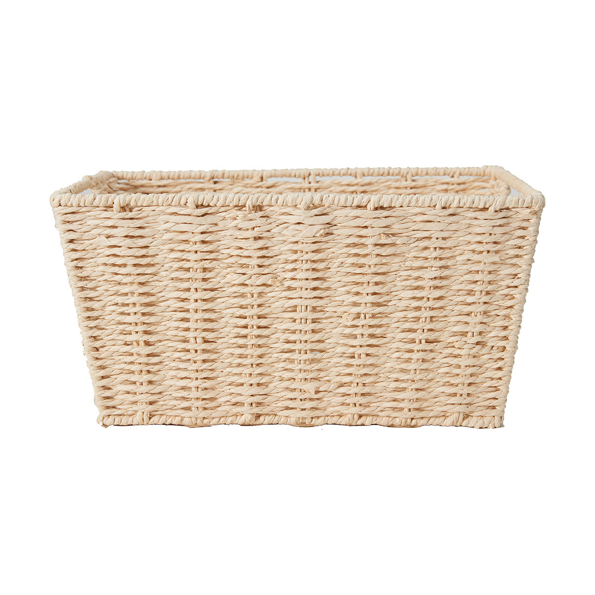 Rectangle Tapered Paper Rope Basket - Natural