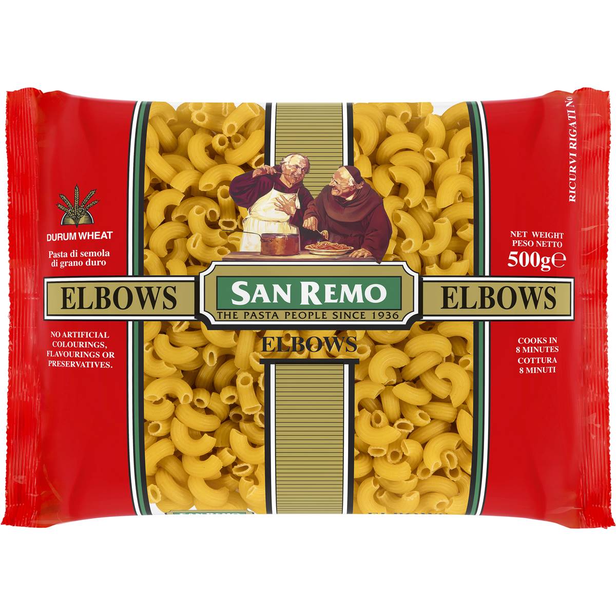 San Remo Elbows Pasta No 35 500g