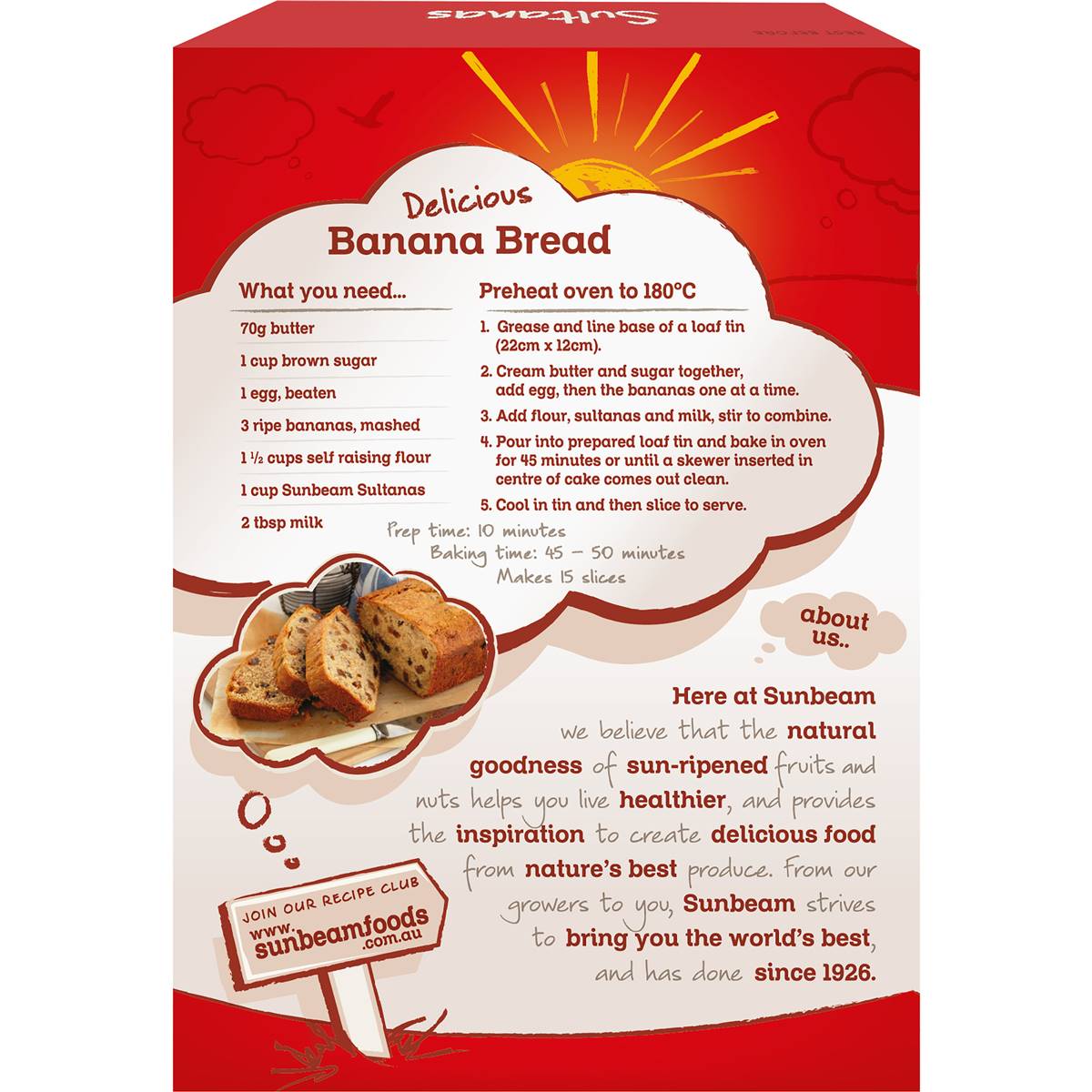 Sunbeam Sultanas 375g