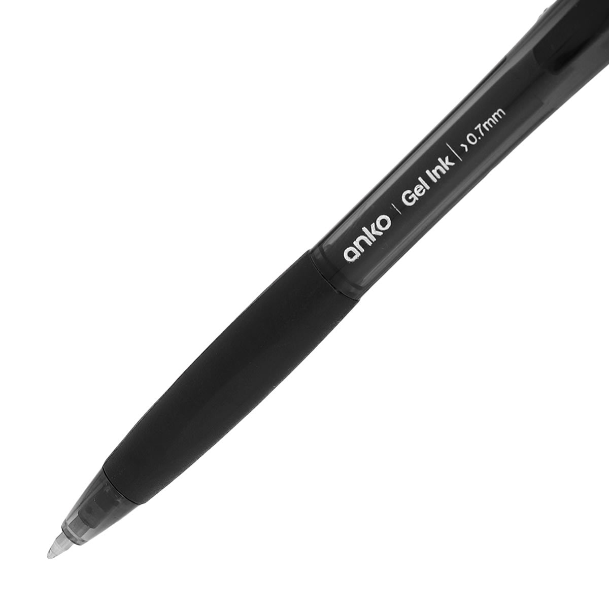 6 Pack Retractable Gel Pens - Black