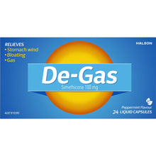 De-Gas Helps To Relieve Stomach Wind Bloating & Gas 24 Pack