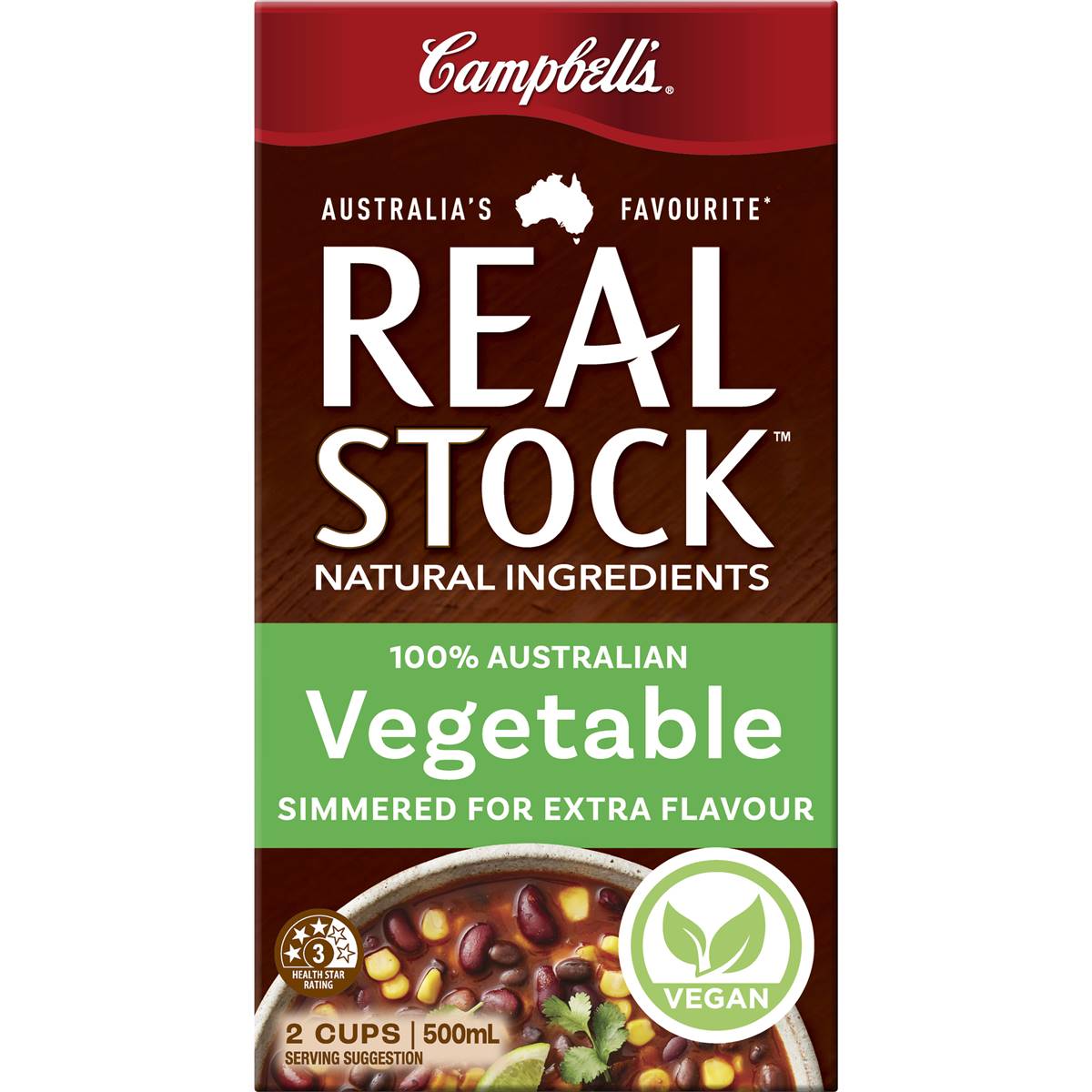 Campbell's Real Stock Vegetable Liquid Stock 500ml