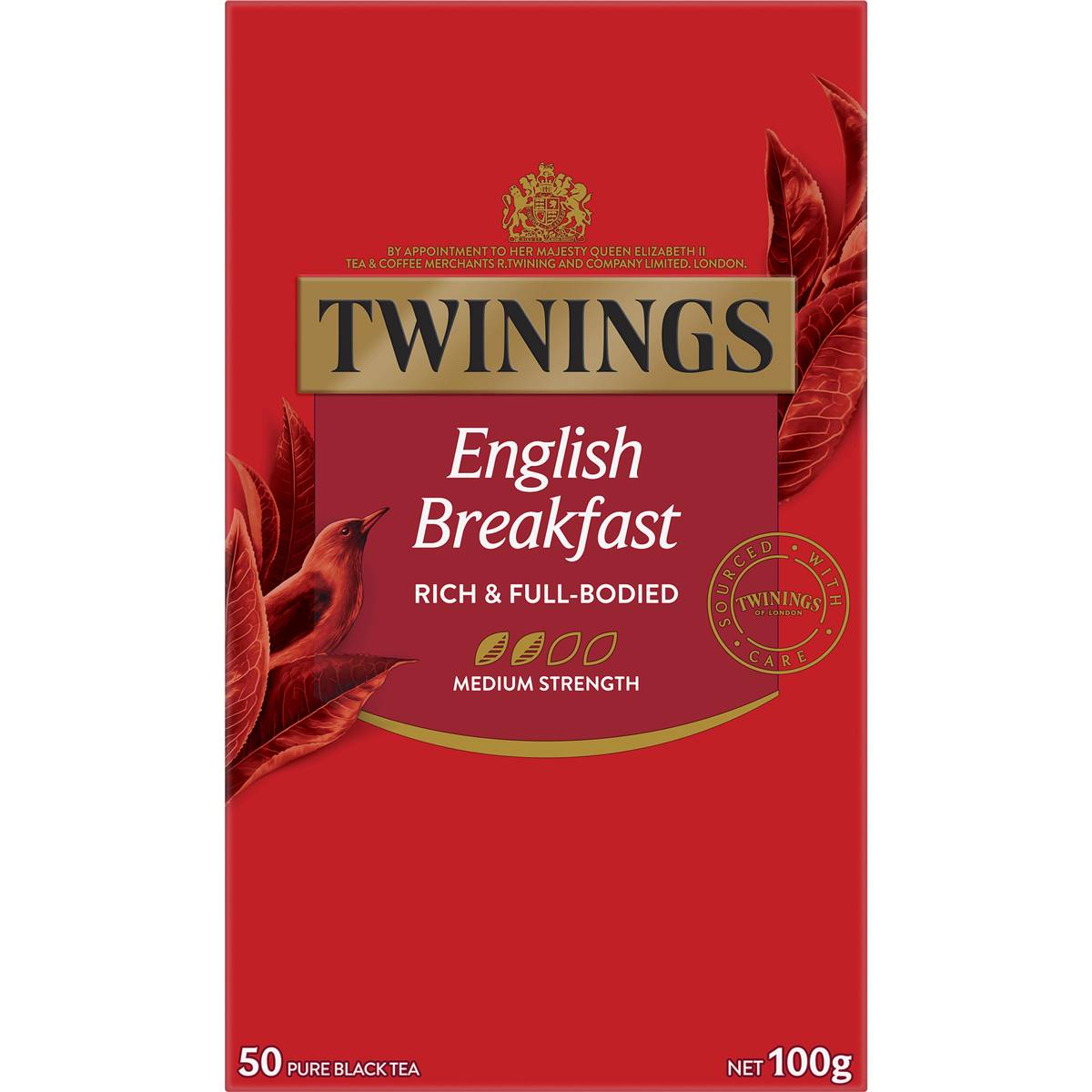 Twinings English Breakfast Tea  Bags 50 Pack