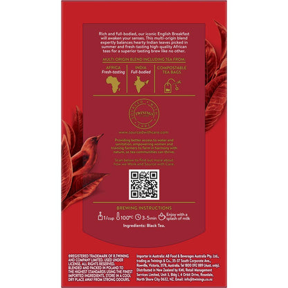 Twinings English Breakfast Tea  Bags 50 Pack
