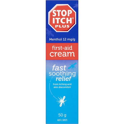Stop Itch Plus Antiseptic First Aid Itch Cream 50g