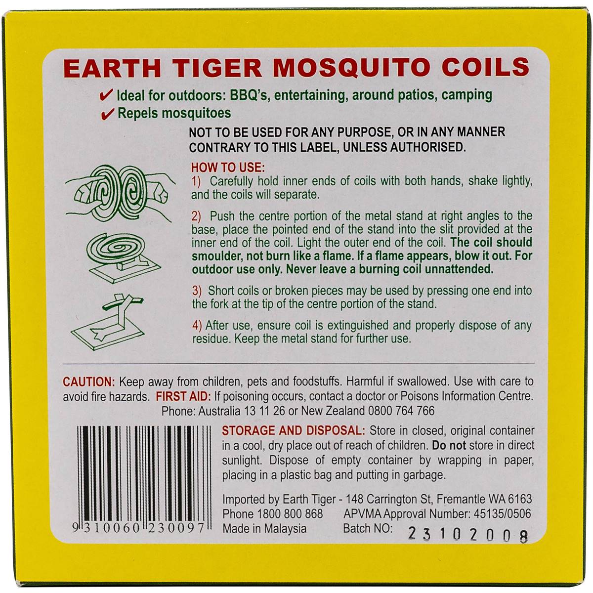 Earth Tiger Mosquito Coild 10 Pack
