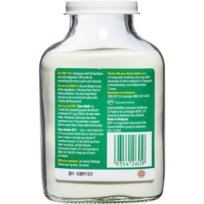 Eno Fruit, Salt Lemon Heartburn & Acid Indigestion Relief Powder 200g