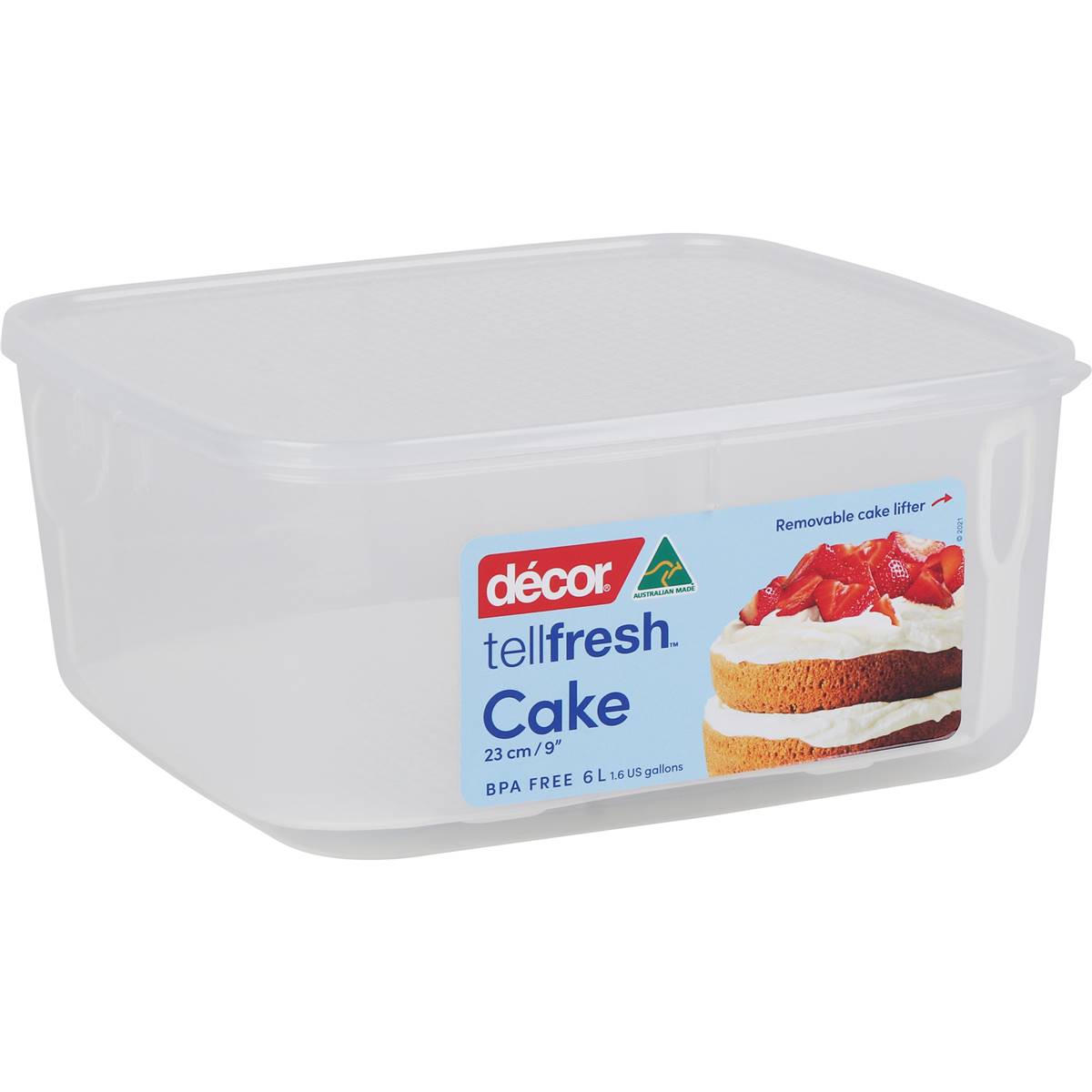 Decor Tellfresh Cake Container With Lifter 6L
