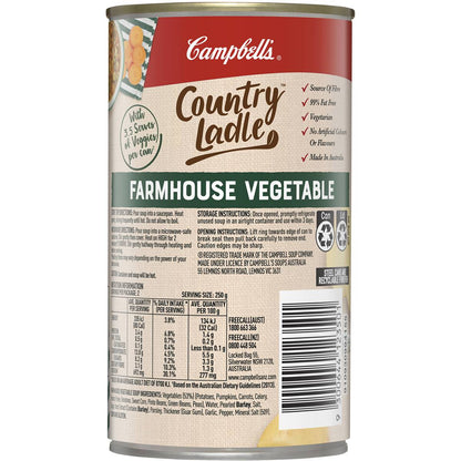 Campbell's Country Ladle Soup Farmhouse Vegetable 495g