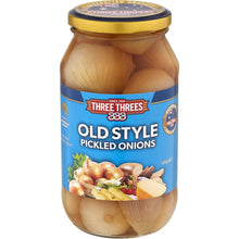 Three Threes Onions Pickled Old Style 500g