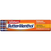 Soothers Butter-Menthol Throat Lozenge 10 pack