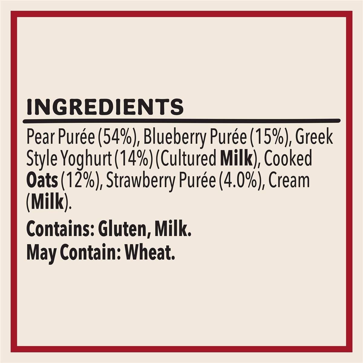 Heinz Smoothie Pear, Berry, Oat, Greek Yoghurt Baby Food 8+ m 120g