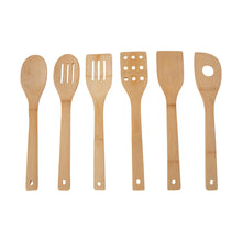 6 Pack Bamboo Utensils