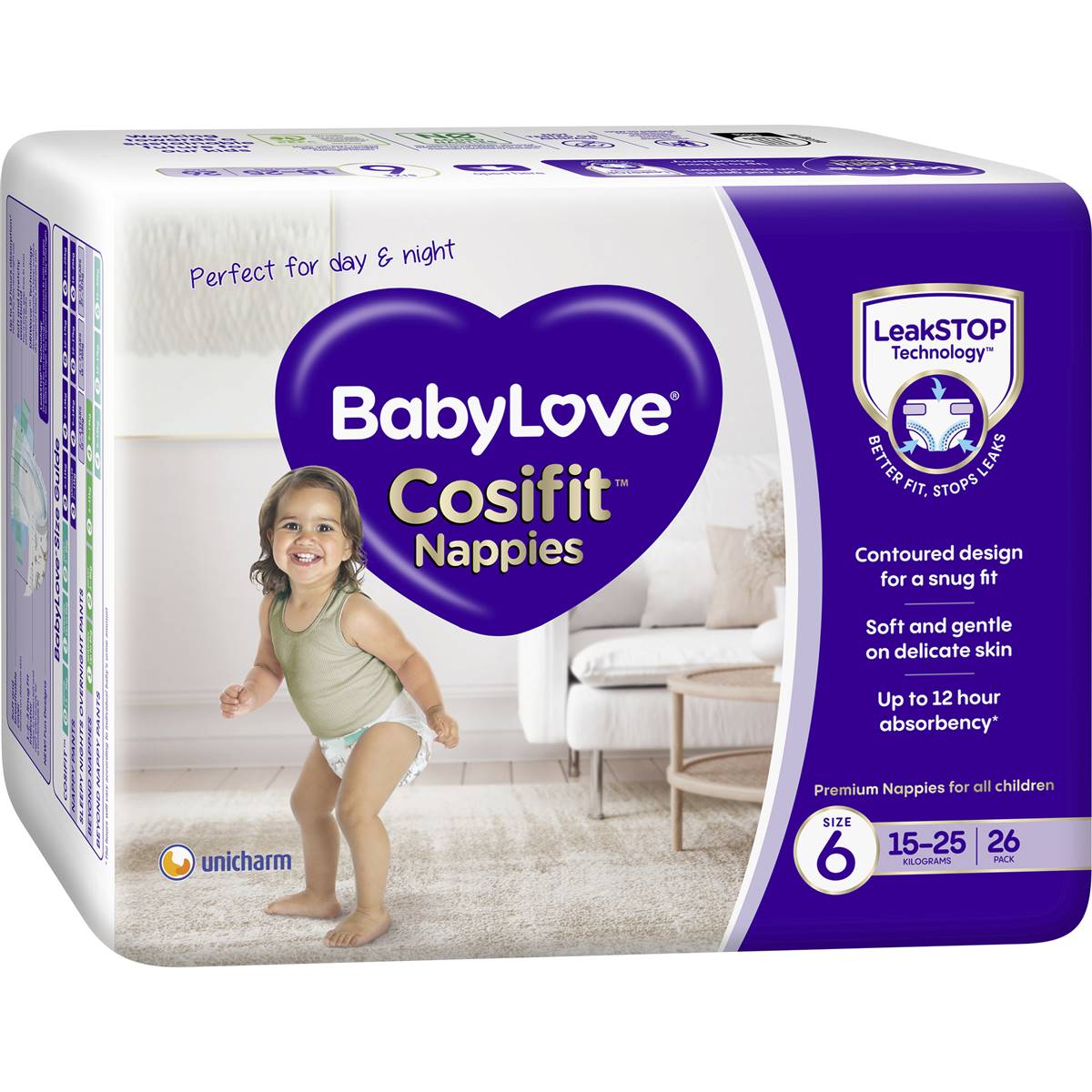 Babylove Cosifit Nappies Size 6 (15-25kg) 26 Pack