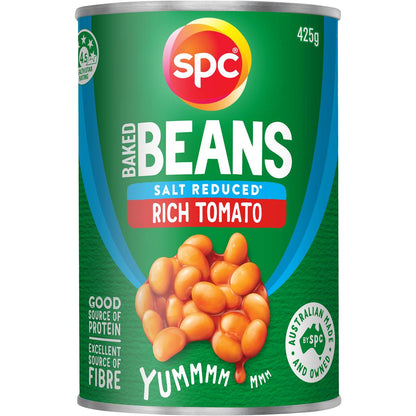 SPC Baked Beans Rich Tomato Salt Reduced 425g