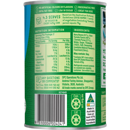 SPC Baked Beans Rich Tomato Salt Reduced 425g