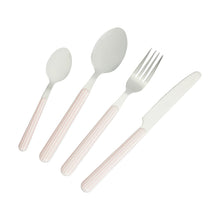 16 Piece Lilac Stripe Cutlery Set
