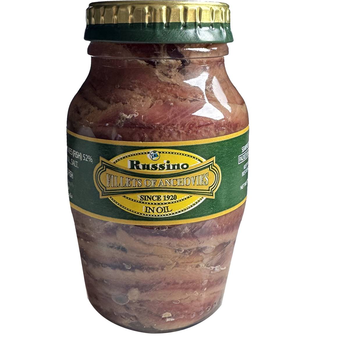 Russino Fillets Of Anchovies In Oil 160g