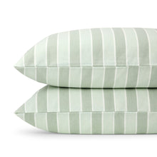 Stripe Flannelette Cotton Sheet Set - Queen Bed, Sage