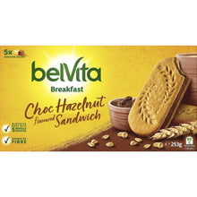 Belvita Choc Hazelnut Sandwich Breakfast Biscuits 5 Pack 253g