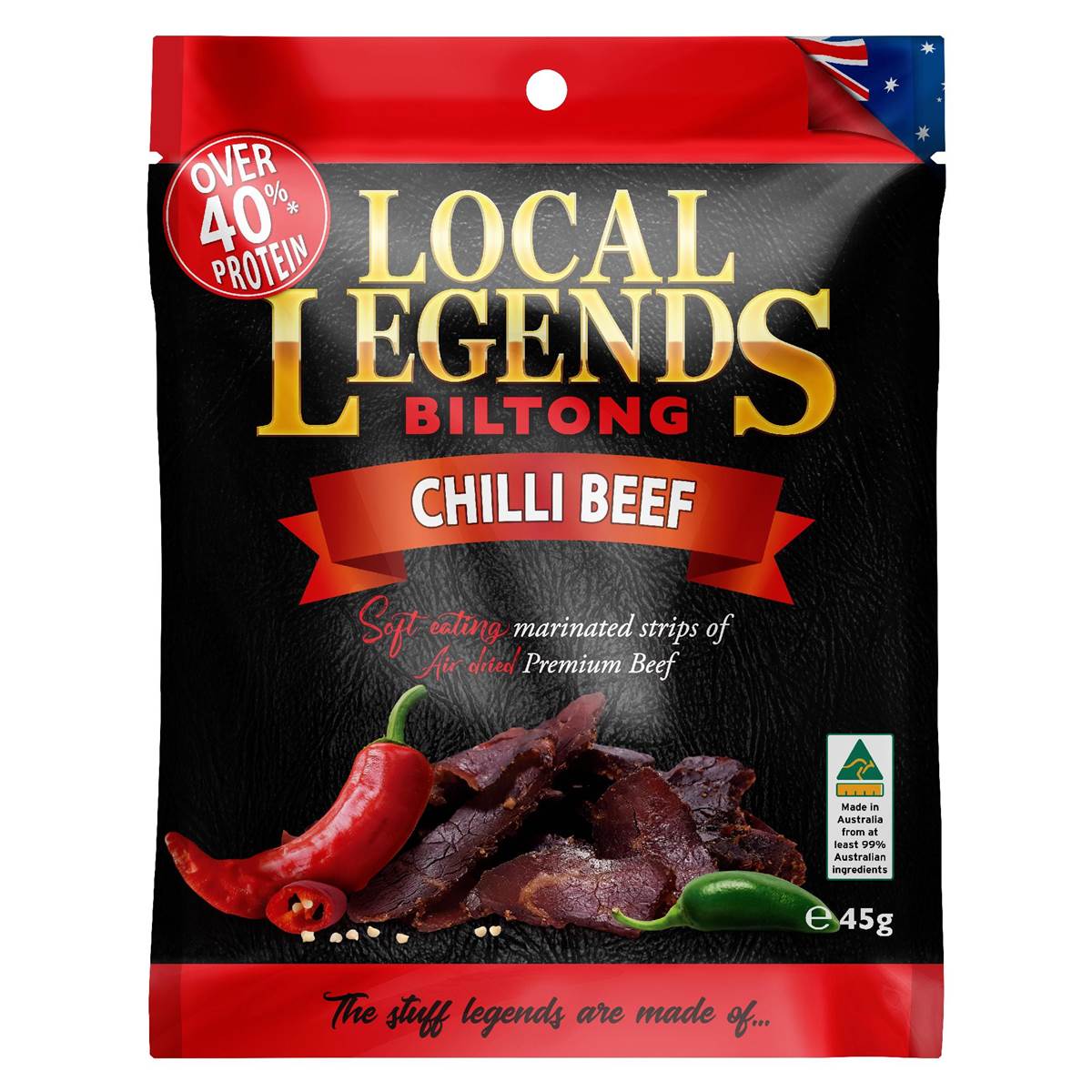 Local Legends Biltong Chilli 45g