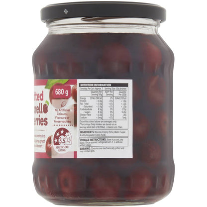 Woolworths Morello Cherries 680g