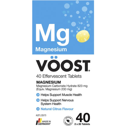 Voost Effervescent Magnesium Tablets 40 Pack