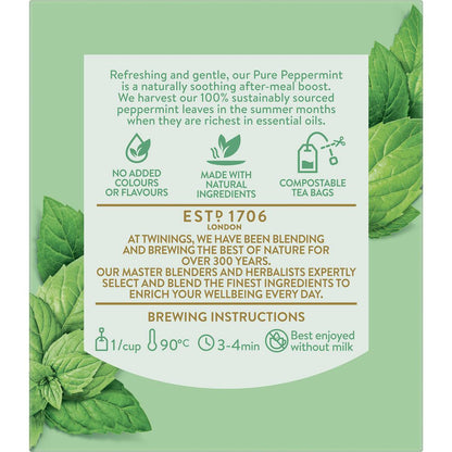 Twinings Pure Peppermint Tea Bags 10 Pack