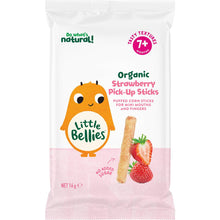 Little Bellies Organic Strawberry Pick-Up Sticks 16g